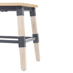 2 Pack Commercial Grade Rustic Antique Industrial Style Wood Dining Chair