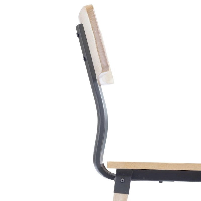 2 Pack Commercial Grade Rustic Antique Industrial Style Wood Dining Chair