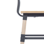 2 Pack Commercial Grade Rustic Antique Industrial Style Wood Dining Chair