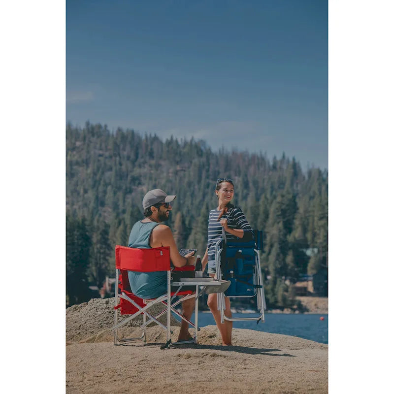 Picnic Time Portable Navy Blue Sports Chair