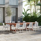 Amazonia Macker 11 Piece FSC Certified Wood Outdoor Patio Dining Set