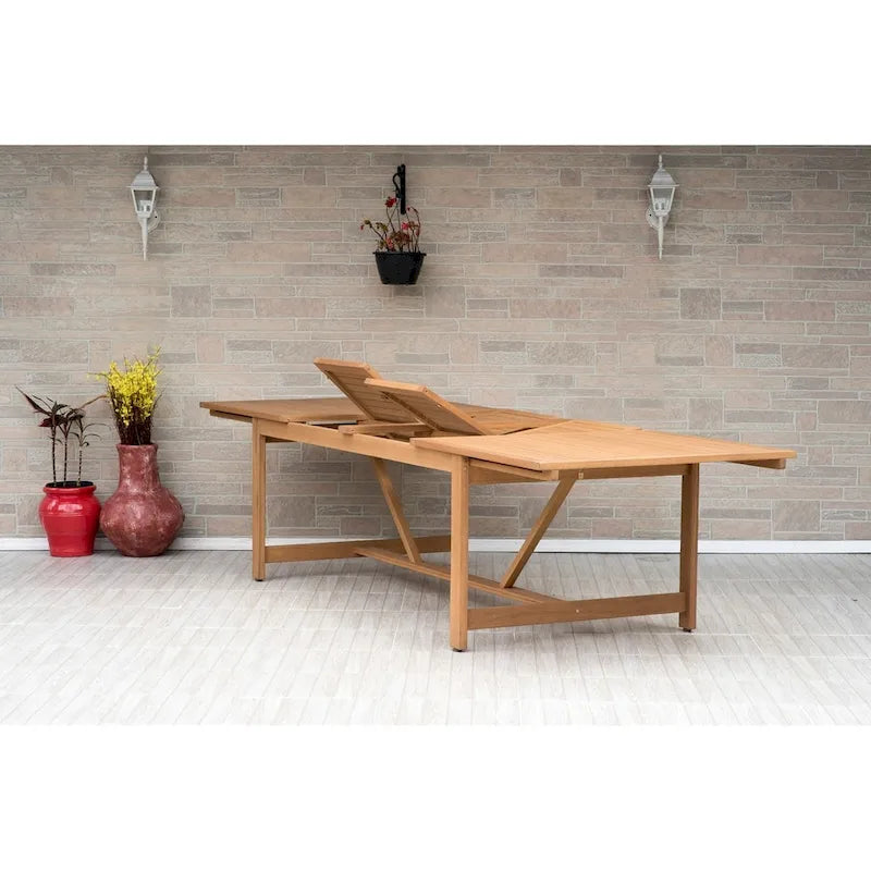 Amazonia Macker 11 Piece FSC Certified Wood Outdoor Patio Dining Set