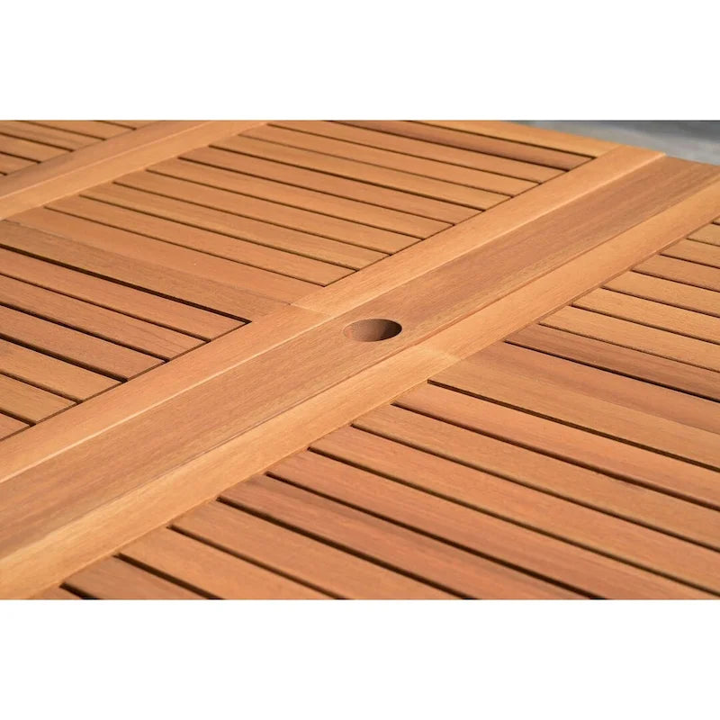 Amazonia Macker 11 Piece FSC Certified Wood Outdoor Patio Dining Set