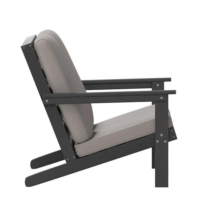 All-Weather Poly Resin Adirondack Loveseat & Cushions