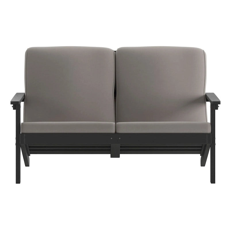 All-Weather Poly Resin Adirondack Loveseat & Cushions