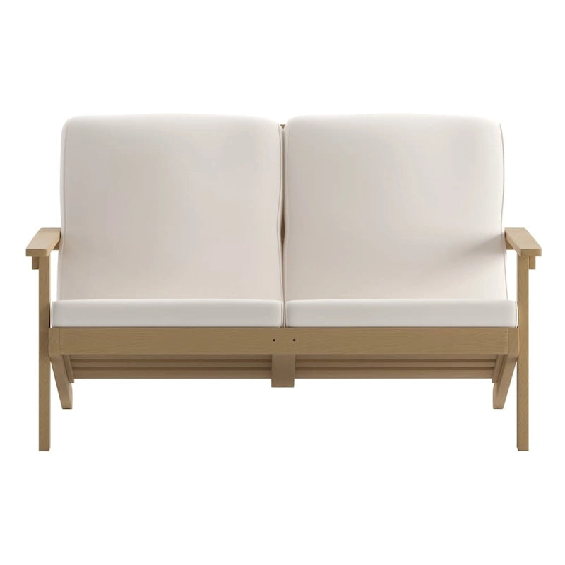 All-Weather Poly Resin Adirondack Loveseat & Cushions