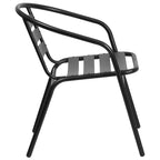 7 Piece Patio Dining Set - Glass Table, 6 Flex Stack Chairs