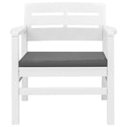 vidaXL Patio Furniture Set 4 Piece Conversation Set Table and Chairs Plastic - 30.7   x 21.7   x 15