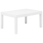 vidaXL Patio Furniture Set 4 Piece Conversation Set Table and Chairs Plastic - 30.7   x 21.7   x 15