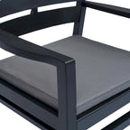 vidaXL Patio Furniture Set 4 Piece Conversation Set Table and Chairs Plastic - 30.7   x 21.7   x 15