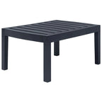 vidaXL Patio Furniture Set 4 Piece Conversation Set Table and Chairs Plastic - 30.7   x 21.7   x 15