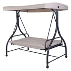 3 Seats Converting Outdoor Swing Canopy Hammock with Adjustable Tilt Canopy - 73  x 44  x 68  (L x W x H)