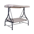 3 Seats Converting Outdoor Swing Canopy Hammock with Adjustable Tilt Canopy - 73  x 44  x 68  (L x W x H)