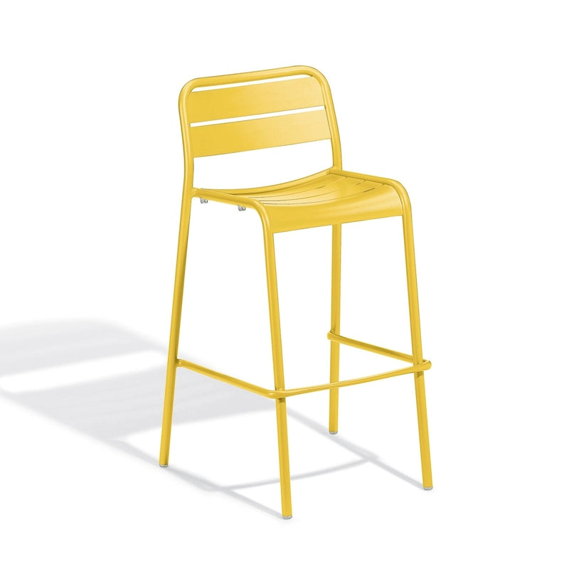 Oxford Garden Kapri 41-inch Coated Aluminum Frame Bar Chair