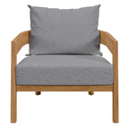 Brisbane Teak Wood Outdoor Patio Armchair