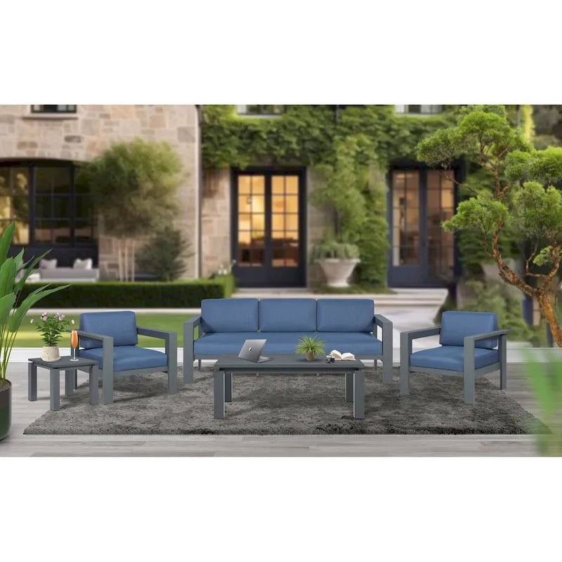 Sardinia Aluminum Frame Outdoor 84   Sofa