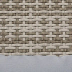 Outsunny Wicker Adirondack Chair for 2 with Cushions & Footrests, PE Rattan Fire Pit Chair