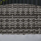 Outsunny Wicker Adirondack Chair for 2 with Cushions & Footrests, PE Rattan Fire Pit Chair