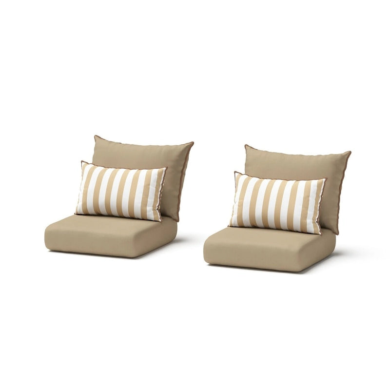 Milo Espresso 3 Piece Sunbrella Outdoor Patio Club Chairs and Side Table