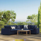 Commix 5-Piece Outdoor Patio Sectional Sofa