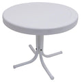 Leigh Country TX 93500 Retro Metal Patio Table White
