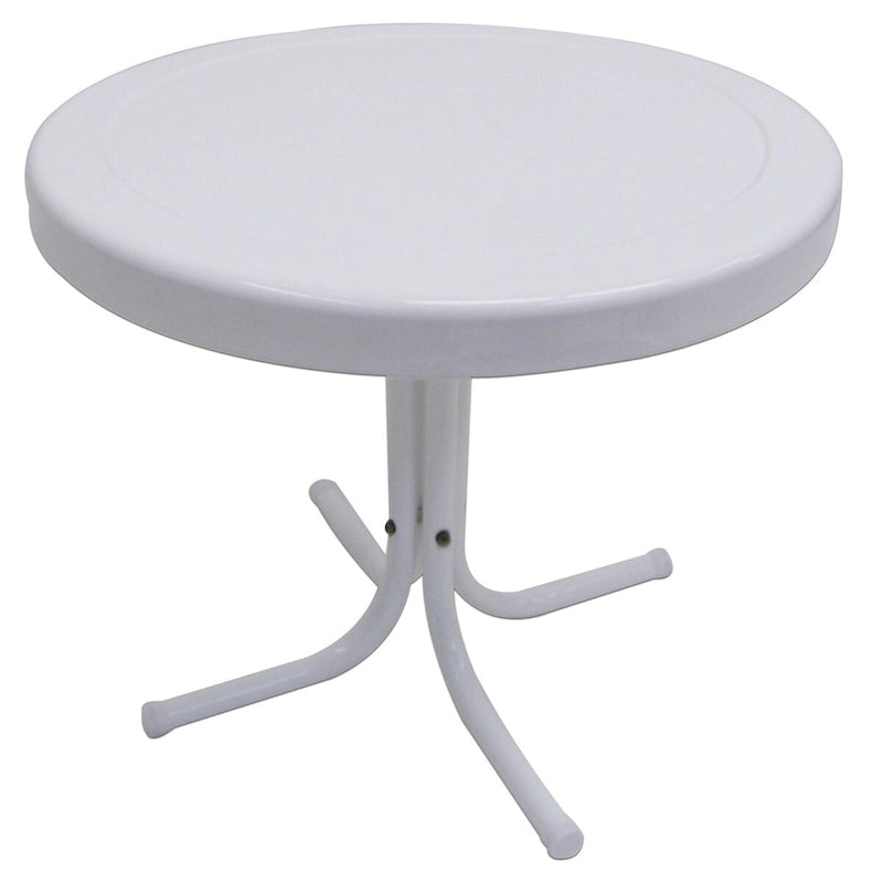 Leigh Country TX 93500 Retro Metal Patio Table White