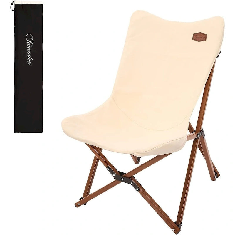 Portable Folding Canvas Camping Chair with Carry Bag for Camping, Beach, Picnic, Garden, Patio