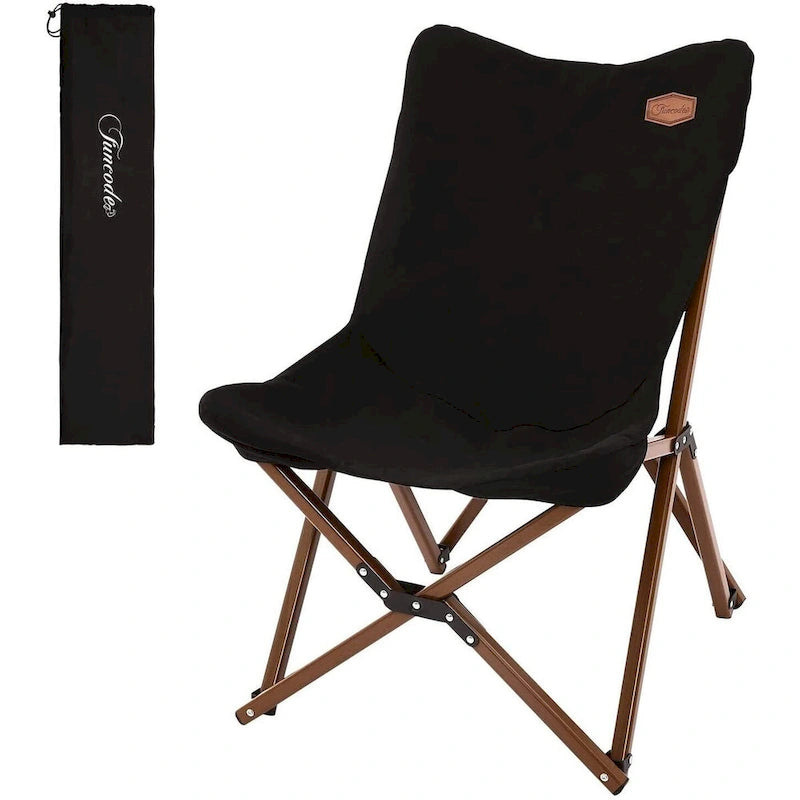 Portable Folding Canvas Camping Chair with Carry Bag for Camping, Beach, Picnic, Garden, Patio