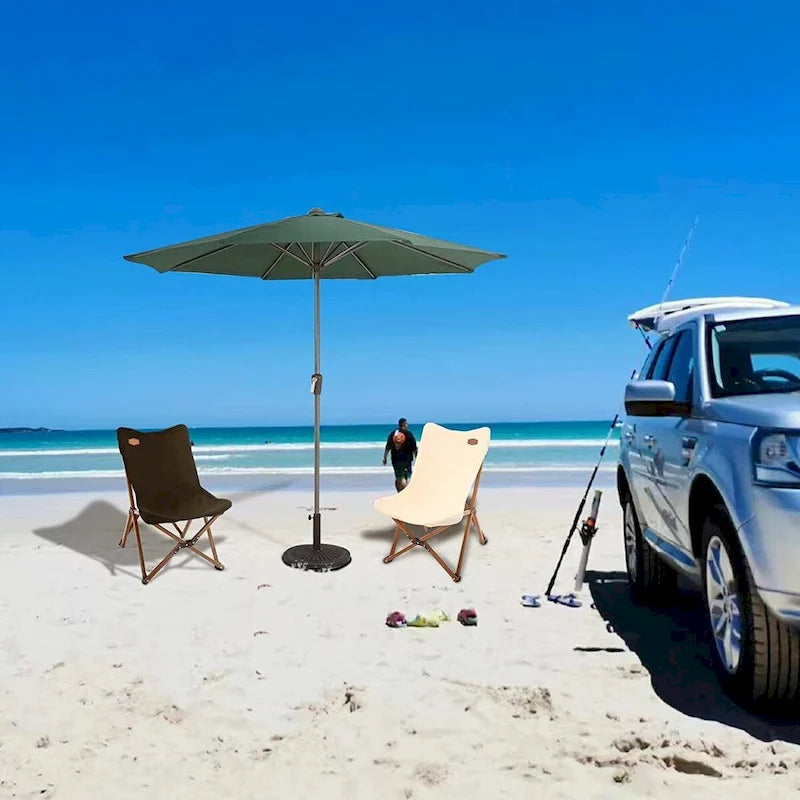 Portable Folding Canvas Camping Chair with Carry Bag for Camping, Beach, Picnic, Garden, Patio