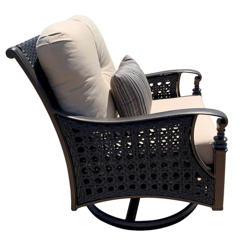 Monterey Patio Motion Swivel Rocking Club Chair