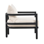 Beige 4-Piece Multi-person Outdoor Steel Sofa Set