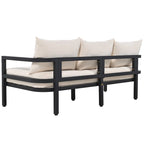 Beige 4-Piece Multi-person Outdoor Steel Sofa Set