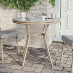Indoor/Outdoor Commercial Glass Top Bistro Table