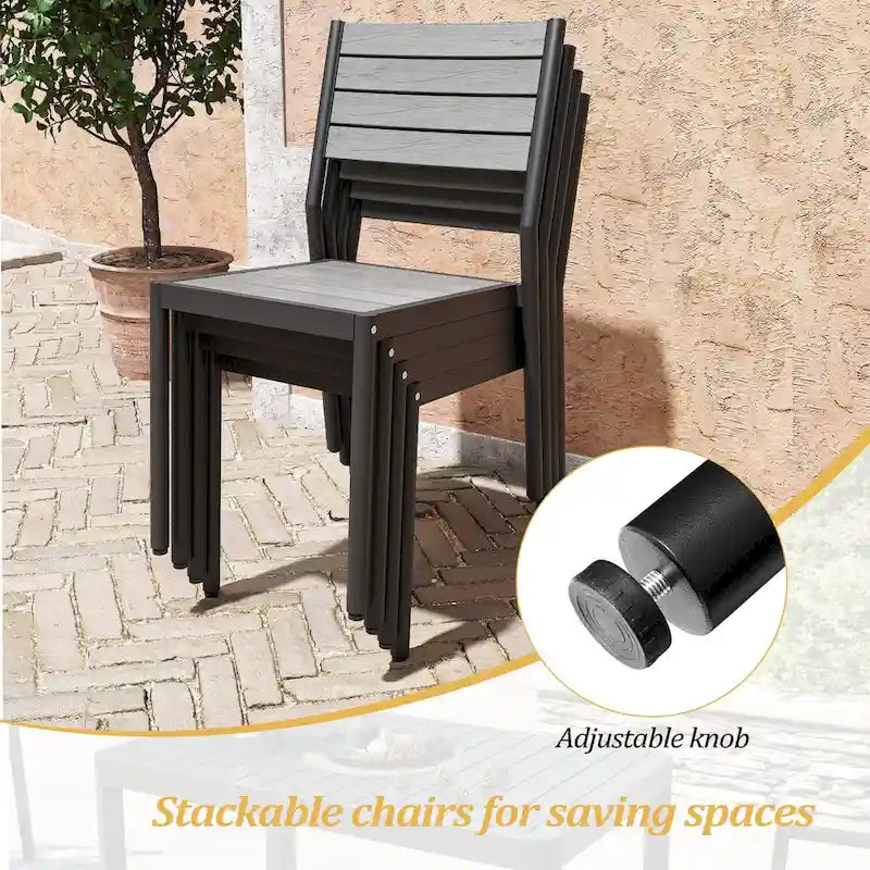 Pellebant Outdoor 5/7-Piece Patio Dining Furniture Set - N/A