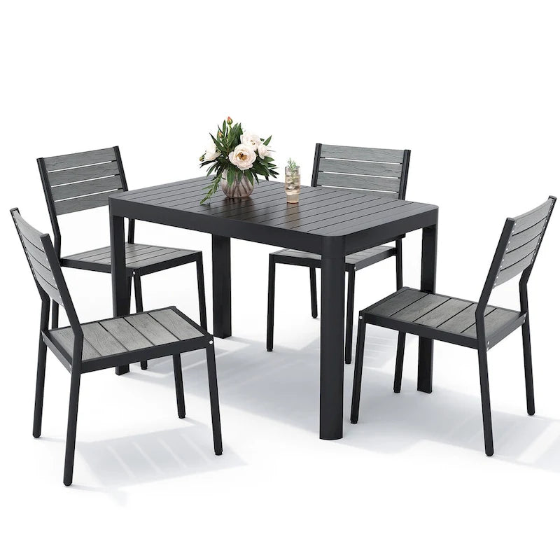 Pellebant Outdoor 5/7-Piece Patio Dining Furniture Set - N/A