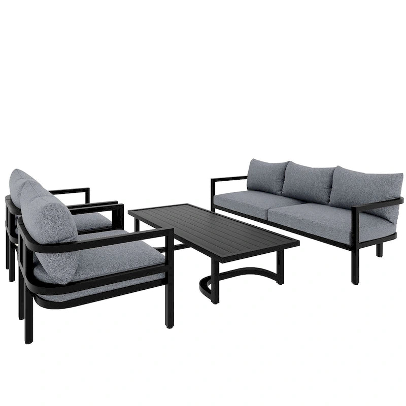 Multi-person Outdoor Steel Sofa Set