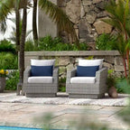 Cannes 2 Piece Sunbrella Outdoor Patio Club Chairs