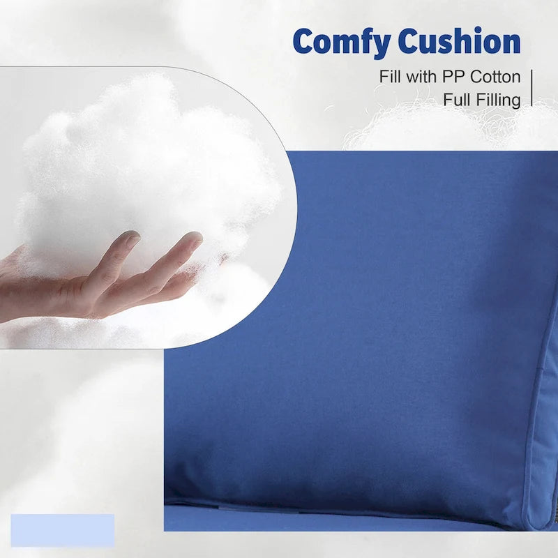 XIZZI 13-piece Outdoor Patio Furniture Wicker Seating Set with Fire Pit