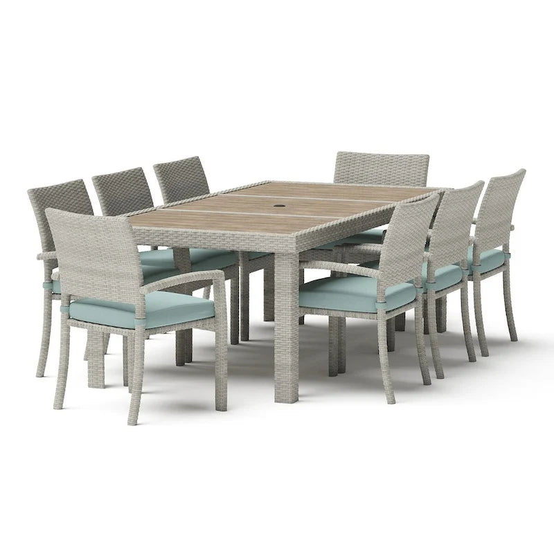 Portofino Comfort 19 Piece Sunbrella Outdoor Motion Estate Set