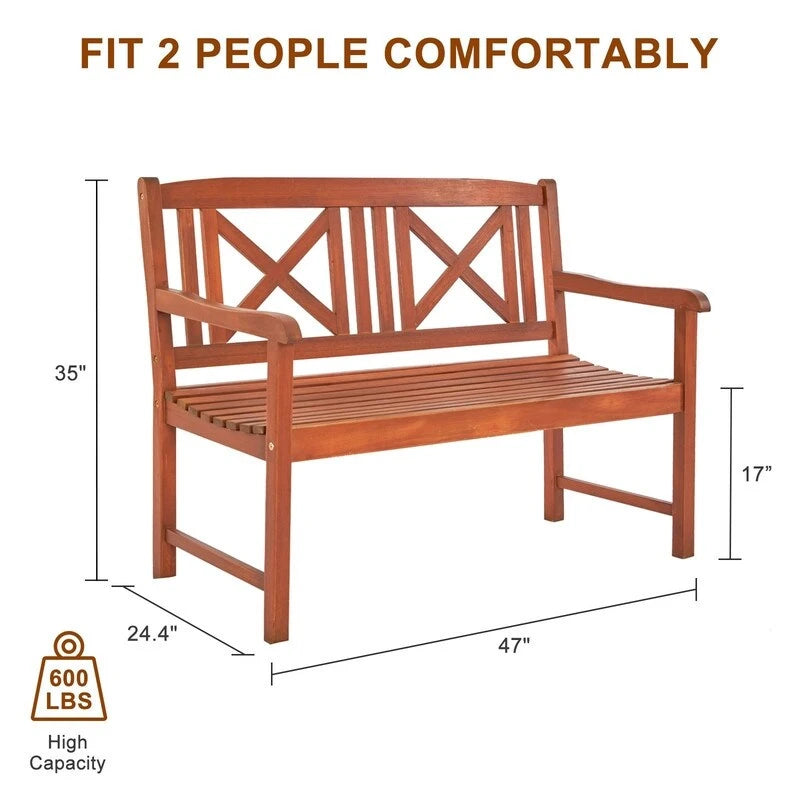 47 in Acacia Wood Bench - N/A