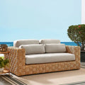 Thames Outdoor Patio Wicker Outdoor Patio Rattan Loveseat