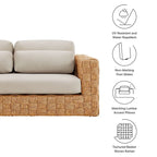 Thames Outdoor Patio Wicker Outdoor Patio Rattan Loveseat