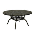59   Elegant Openwork Cast Aluminum Round Table - Bronze