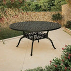 59   Elegant Openwork Cast Aluminum Round Table - Bronze