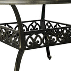59   Elegant Openwork Cast Aluminum Round Table - Bronze