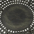 59   Elegant Openwork Cast Aluminum Round Table - Bronze