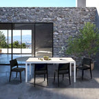 WRGHOME Modern Stacking Patio Dining Side Chair Indoor/Outdoor (Set of 2) - 31.10   H X 19.29   W X 19.68   D