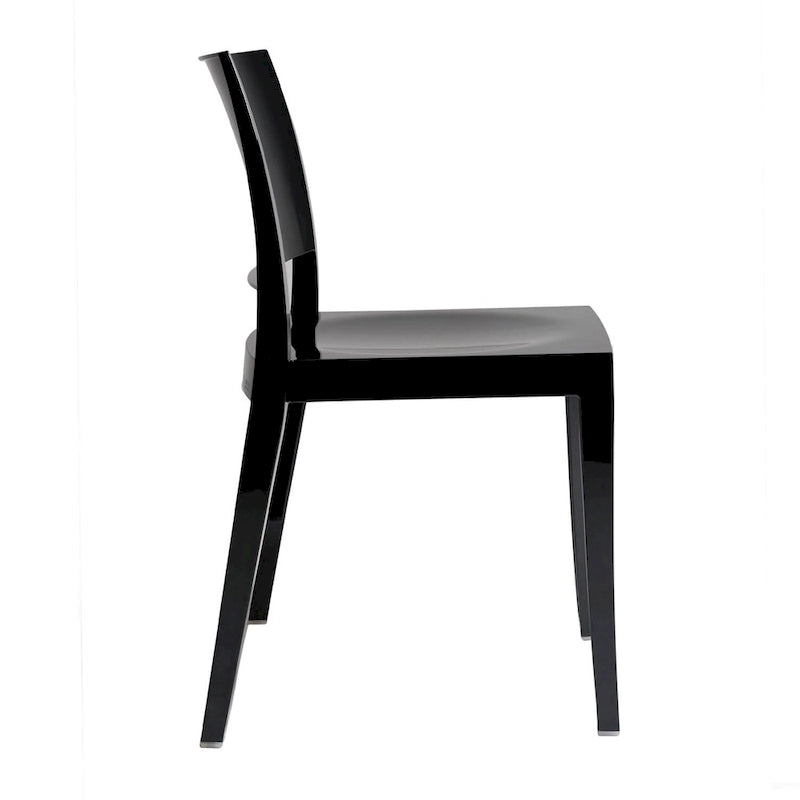 WRGHOME Modern Stacking Patio Dining Side Chair Indoor/Outdoor (Set of 2) - 31.10   H X 19.29   W X 19.68   D