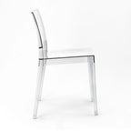 WRGHOME Modern Stacking Patio Dining Side Chair Indoor/Outdoor (Set of 2) - 31.10   H X 19.29   W X 19.68   D