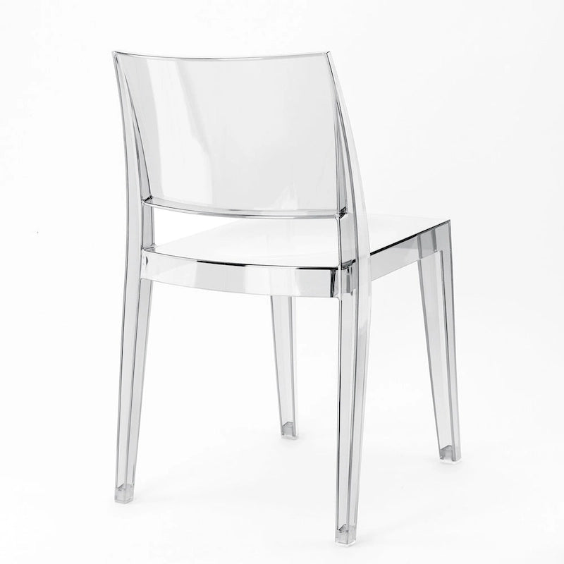 WRGHOME Modern Stacking Patio Dining Side Chair Indoor/Outdoor (Set of 2) - 31.10   H X 19.29   W X 19.68   D